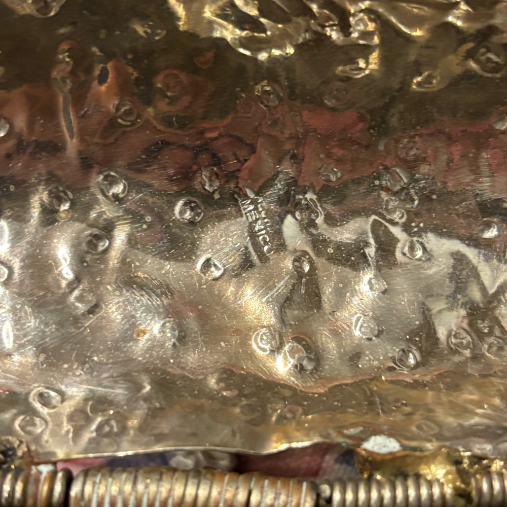 Vintage Mexican mixed metal copper brass shoulder bag - Picture 16 of 16